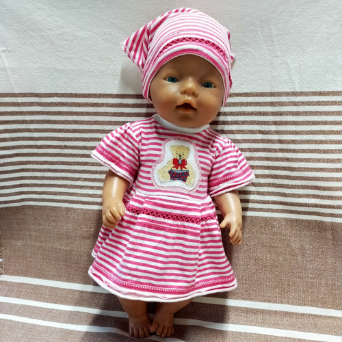Šatečky na BABY BORN s medvídkem + šáteček
