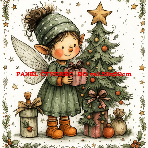 Bavlněný panel 10x10 cm