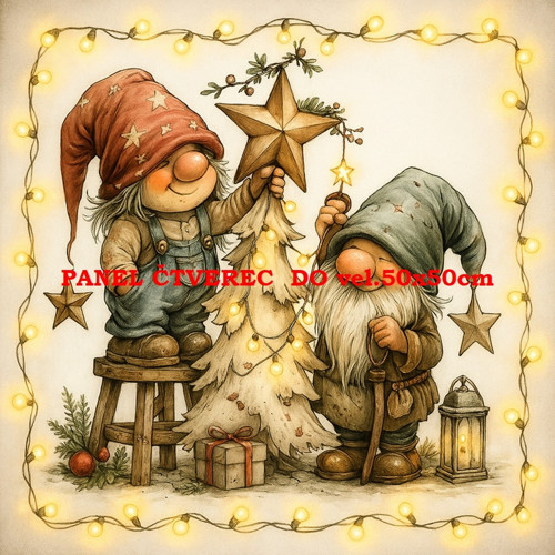 Bavlněný panel 10x10 cm