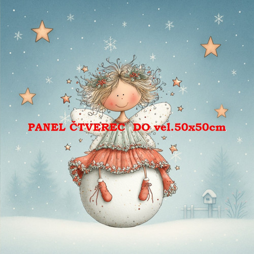 Bavlněný panel 10x10 cm