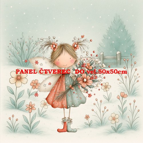 Bavlněný panel 10x10 cm