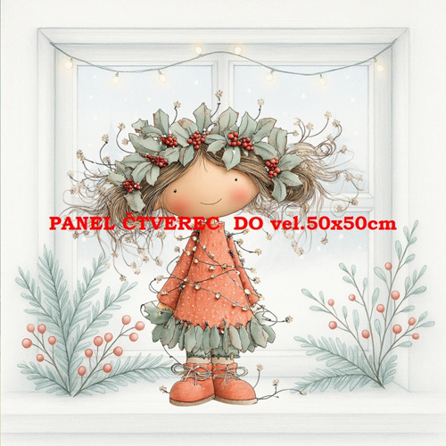 Bavlněný panel 10x10 cm — foto 1