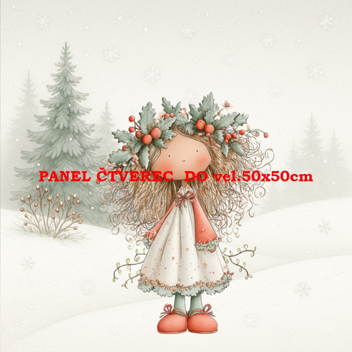 Bavlněný panel 10x10 cm