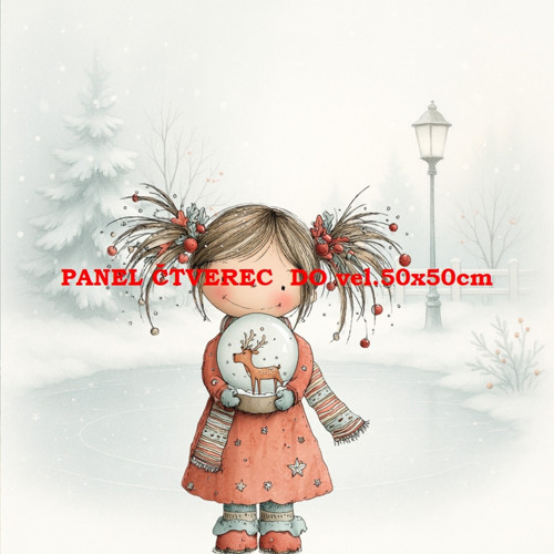 Bavlněný panel 10x10 cm — foto 1