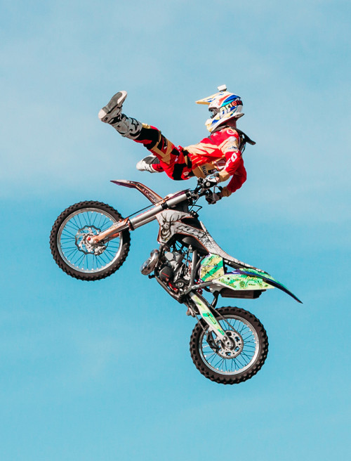 Panel z kočárkoviny 21x16 cm: Dirtbike