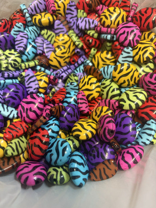 Korálky ZEBRY mix 450g