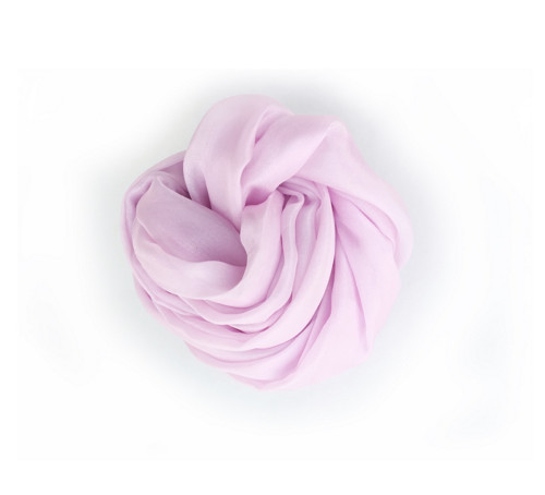 "cold powder rose" hedvábná šála, 150x40 cm