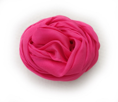 "pink fuchsia" hedvábná šála, 150x40 cm