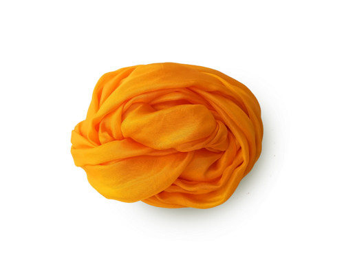 "orange" hedvábná šála, 150x40 cm — foto 1