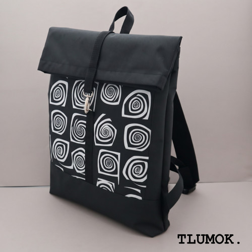 Tlumok nepromokavý na zip - Spirály