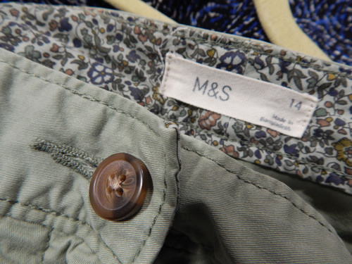 Krásné plátěné kalhoty M&S vel. 14 short
