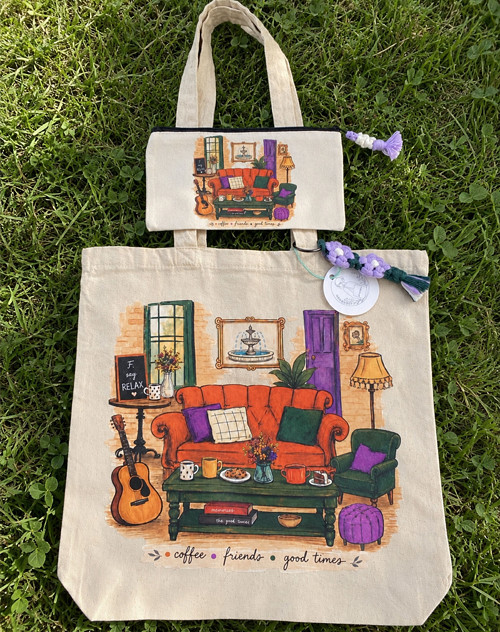 Plátěná taška Přátelé/ Tote canvas bag Friends