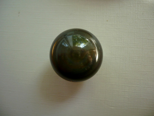 Kulička - obsidián duhový 21 mm, č.29f