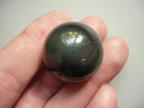 Kulička - obsidián duhový 25 mm, č.9f — foto 1