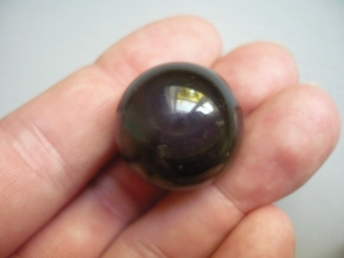 Kulička - obsidián duhový 22 mm, č.14f