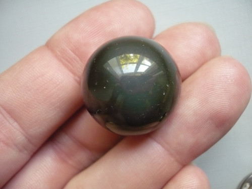 Kulička - obsidián duhový 22 mm, č.17f — foto 1