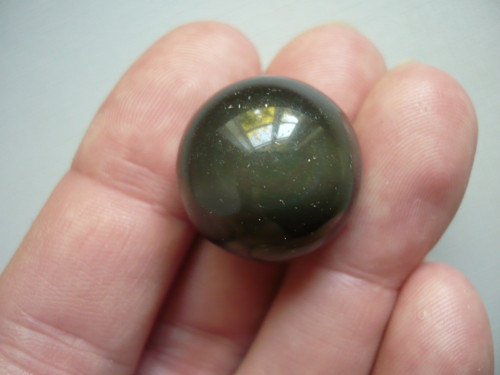 Kulička - obsidián duhový 21 mm, č.33f