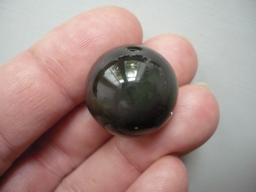 Kulička - obsidián duhový 20 mm, č.35f — foto 1