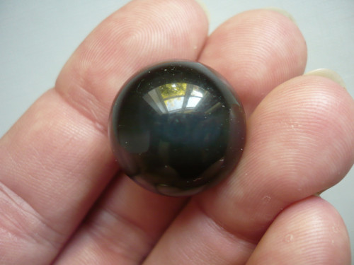 Kulička - obsidián duhový 21 mm, č.42f