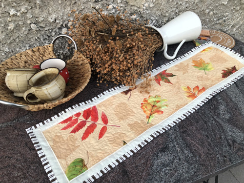 Podzimní běhoun s listy 83/23 cm