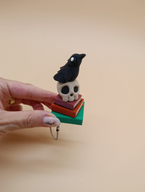 Halloween klikač – Havran na lebce