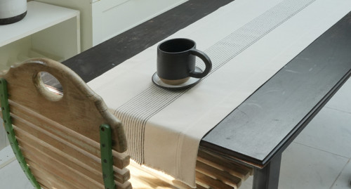 Napron ze vzoru Prkna, 42x138 cm