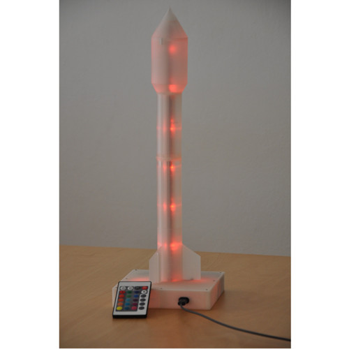 Svítící raketa - ambientní LED lampa
