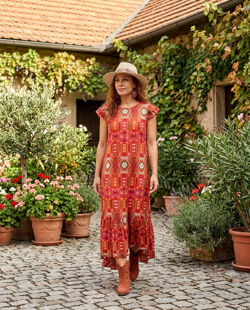 Šaty long vzory boho — foto 1