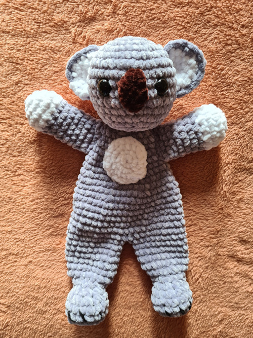 Háčkovaný medvídek koala do postele/do kočárku