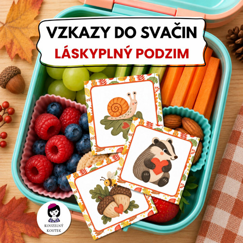 Vzkazy do svačin - podzimní, bez textu