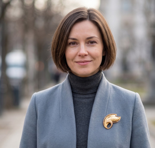 Zavinuté listy...bižuterní kovová brož