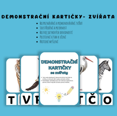 Demonstrační kartičky, kolíčkování - PDF soubor