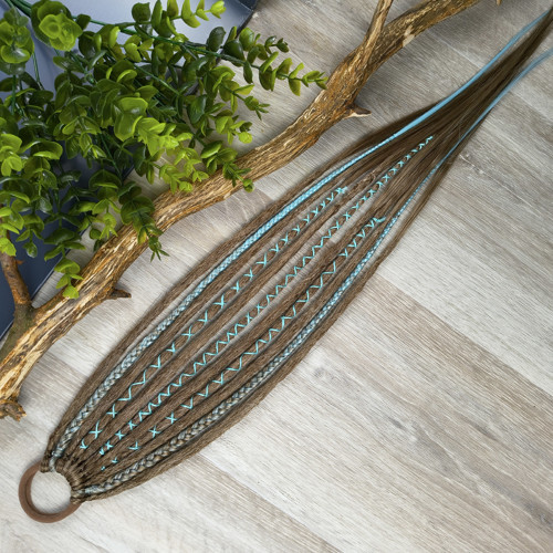 Dredo gumička Dark Cream – syntetické dready