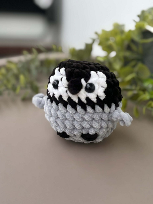 Háčkovaný mini tučňák