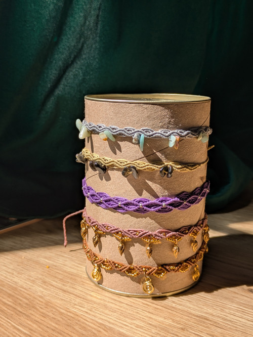 Micro-macramé nákotník — foto 1
