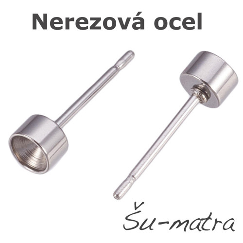 Puzeta s lůžkem 3 mm z nerezové oceli (2 ks)