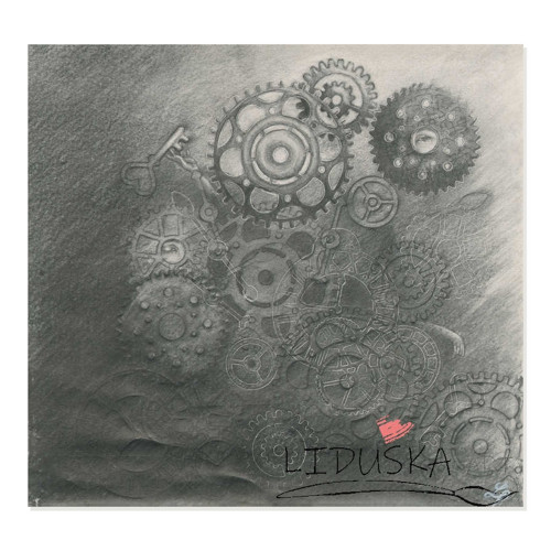 Semletá soukolím – signovaný tisk, 21 × 21 cm