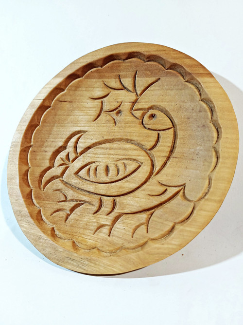 MISKA ručně vyřezaná HOLOUBEK (bříza) 14x2cm