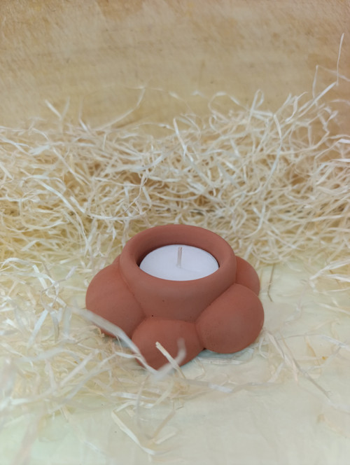 Betonový svícen – Bublora mini TERRA
