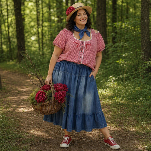 Parádní dobová větší halenka vel. 50