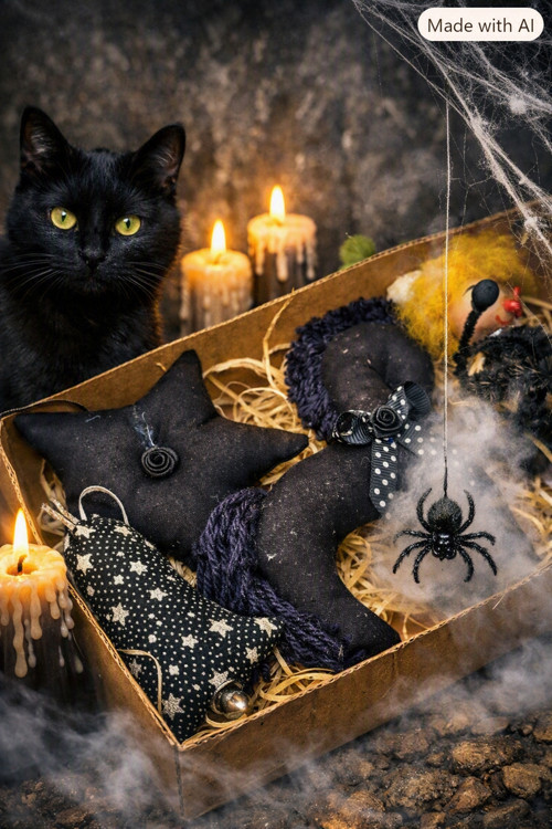Halloweenská sada s kominíkem