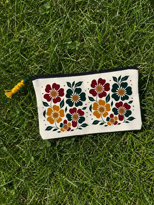 Plátěná kosmetická taštička podzim/ Autumn bag