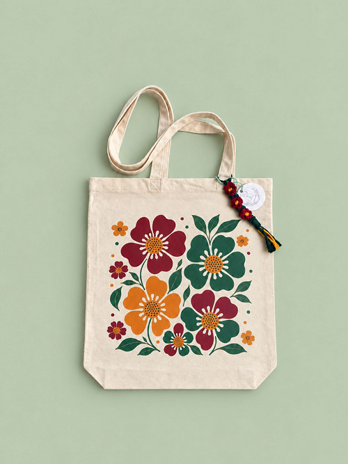 Plátěná taška podzim/ Tote canvas bag autumn