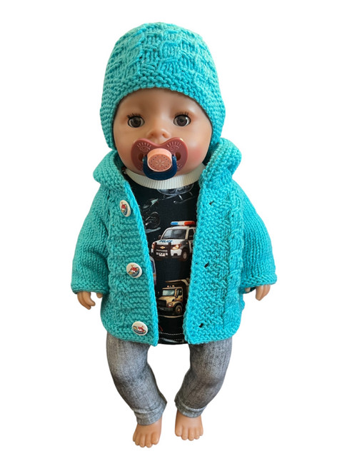 Set pro Baby Born 43 cm - tyrkysový