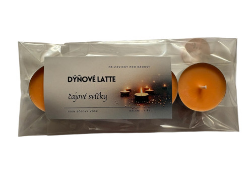 Čajové svíčky ze sójového vosku- Dýňové latte