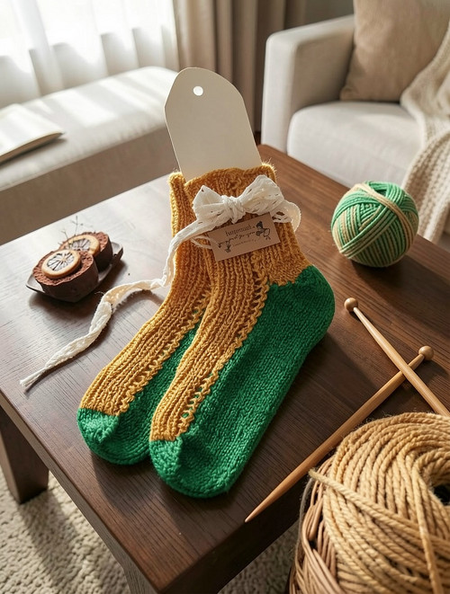 Retro pletené ponožky vel. 37-40*