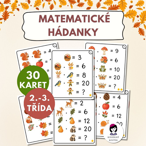 Podzimní matematické hádanky | Rébusy | Šifrování