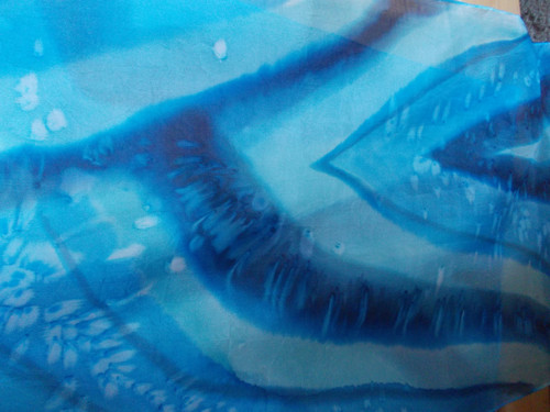 Modrá fantazie, 150 x 40 cm