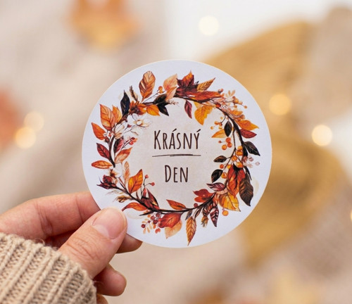 Krásný den samolepky 12 ks - velké