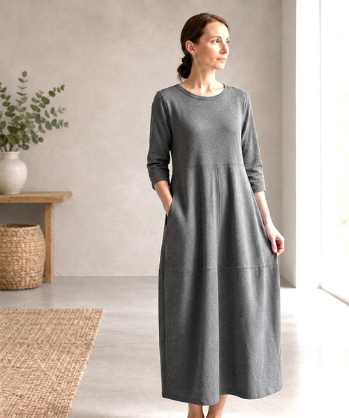 ŠATY OVER s kapsami - šedé